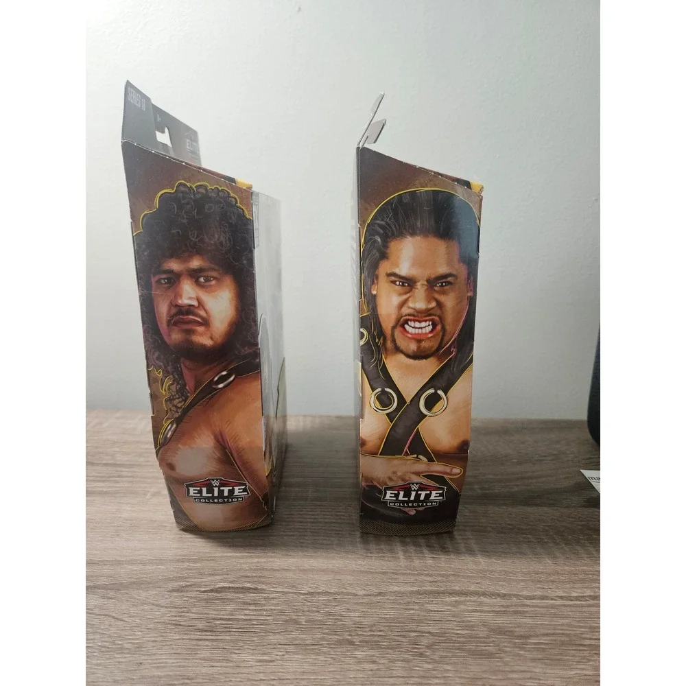 Mattel WWE Legends Series 18 Elite Collection Samu and Fatu Headshrinkers Set